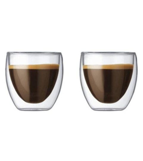 Bodum  | Bodum Espressoglas 0,08 L 2 Stuck Pavina