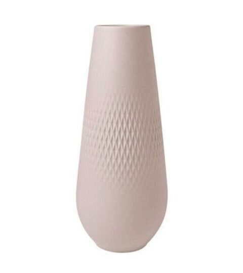 Villeroy & Boch Vasen | Villeroy & Boch Vase Carre Hoch H.28,5Cm Manufacture Collier Beige