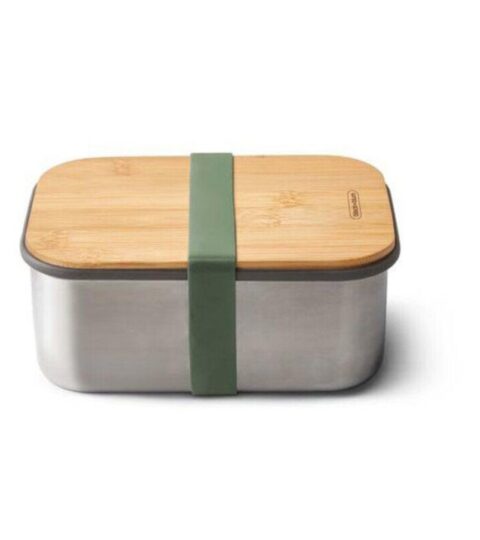 Black+blum Brotdosen | Black+Blum Sandwich Box 1,25L Edelstahl Olive