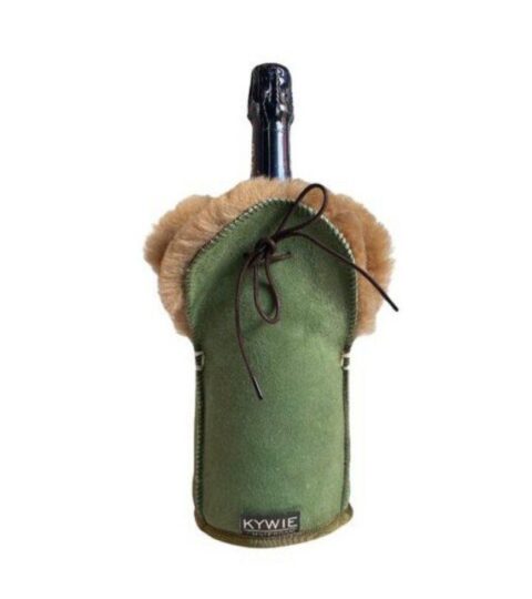 Kywie Kuhler & Kuhlmanschetten | Kywie Champagnerkuhler Leder Meadow Green Suede