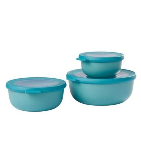 Mepal Vorratsdosen | Mepal Starter Set Cirqula Flach Multibowl 3Tlg. Nordic Green