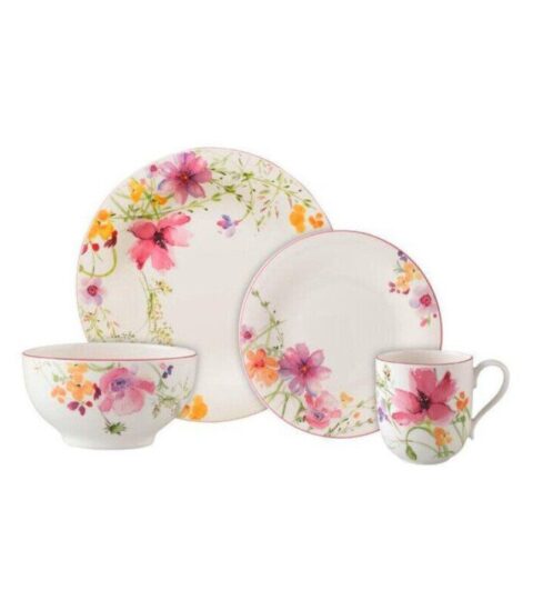 Villeroy & Boch  | Villeroy & Boch Einsteiger-Set 8 Tlg. Mariefleur Mit Fruhstucksteller Neu