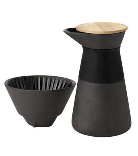 Stelton Kaffeefilter | Stelton Kaffeefilterkanne Theo Anthrazit 0,6L