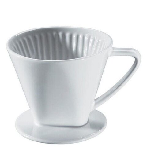 Cilio Kaffeefilter | Cilio Kaffeefilter Grose 2 Keramik Weiss Glasiert