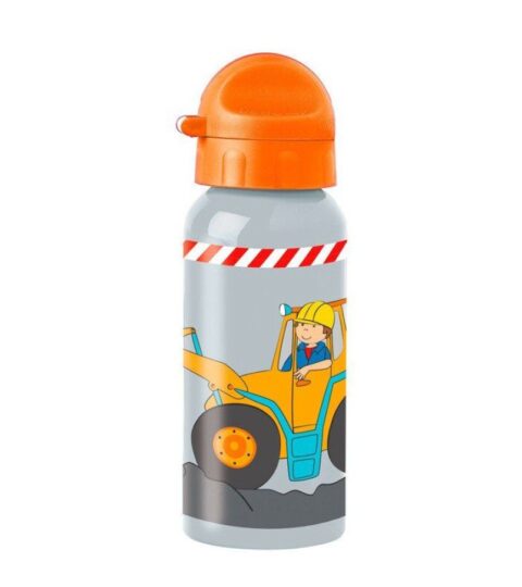 Sigikid Kindertrinkflaschen | Sigikid Kinder Edelstahl-Trinkflasche Bodo Bagger 0,4 L Mehrfarbig