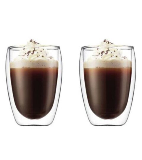 Bodum Kaffeeglaser | Bodum Cappuccinoglas 0,35 L 2 Stuck Pavina