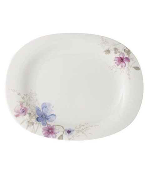 Villeroy & Boch Sommerklassiker | Villeroy & Boch Servierplatte 34Cm Mariefleur Gris Basic