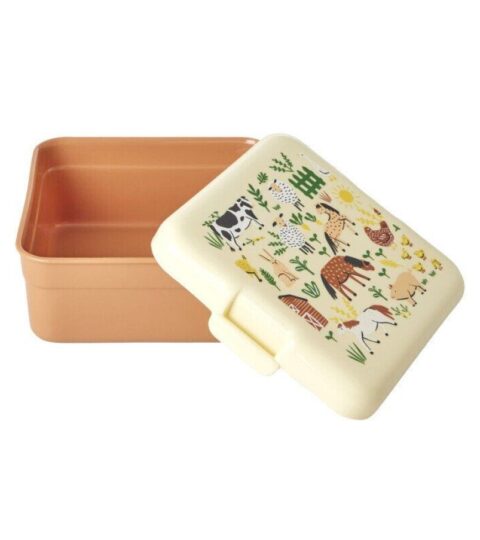 Rice Vesperdose | Rice Lunchbox Small 14X7,5X21Cm Bauernhof