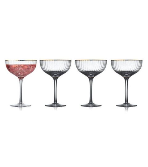 Lyngby  | Lyngby 4Er Set Cocktailglas Palermo Gold