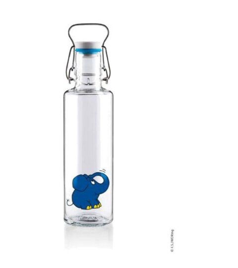 Soulbottle Nachhaltig Leben | Soulbottle Glasflasche 0,6 Ltr Der Elefant