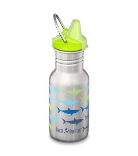 Klean Kanteen Kindertrinkflaschen | Klean Kanteen Trinkflasche Kid Classic 0,35 L Kid Kanteen Shark Fade