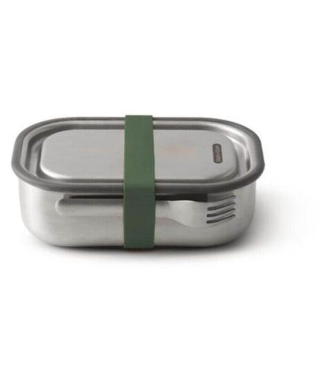 Black+blum Brotdosen | Black+Blum Lunchbox 1L Edelstahl Olive