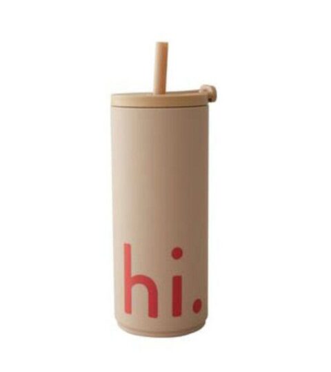 Design Letters Trinkflaschen | Design Letters Reisebecher Hi. 0,5 L Beige