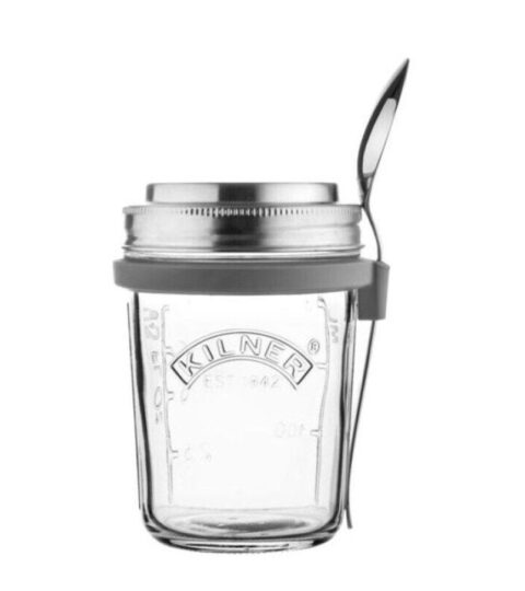 Kilner Brotdosen | Kilner Fruhstucksglas Mit Deckel Und Loffel 350Ml