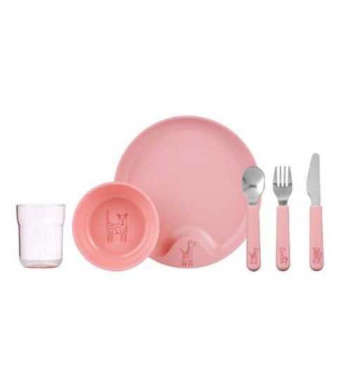 Mepal Kindergeschirr | Mepal Kindergeschirr-Set 6-Tlg Deep Pink