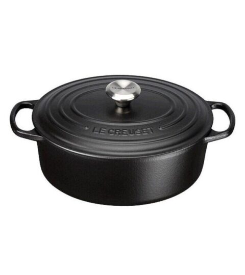 Le Creuset  | Le Creuset Brater M.D. Oval 35 Cm Guss Signature Schwarz