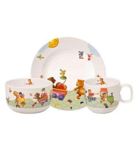 Villeroy & Boch Kindergeschirr | Villeroy & Boch Kinder Set 3Tlg. Hungry As A Bear