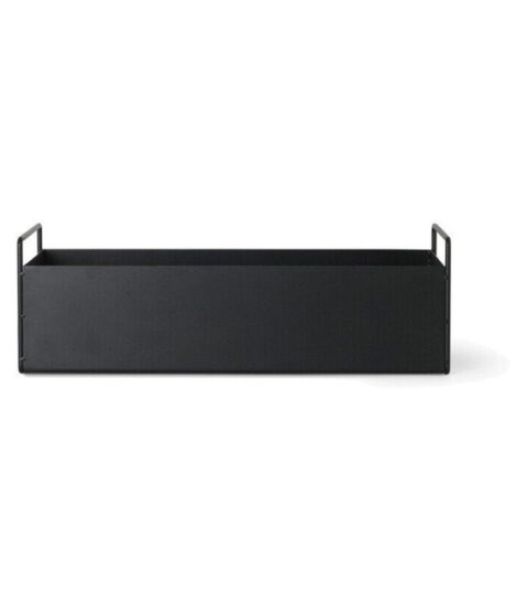 Ferm Living Deko | Ferm Living Blumenkasten In Schwarz B: 45 X H: 14 X T: 16.5 Cm