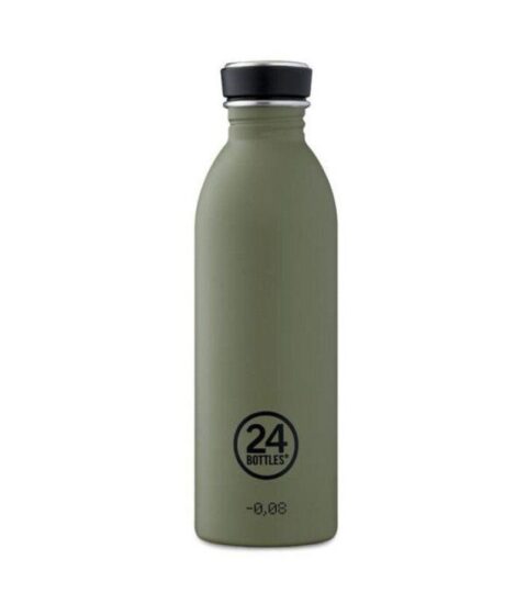 24bottles Trinkflaschen | 24Bottles Trinkflasche 0,5L Khaki-Grun Mit Urbandeckel