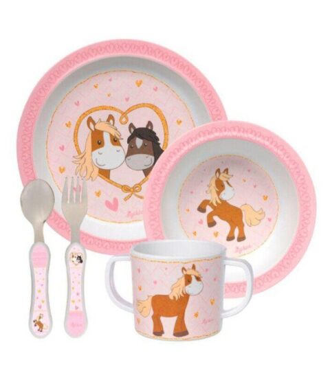 Sigikid Kindergeschirr | Sigikid Kinder Melamin Set Pony Love