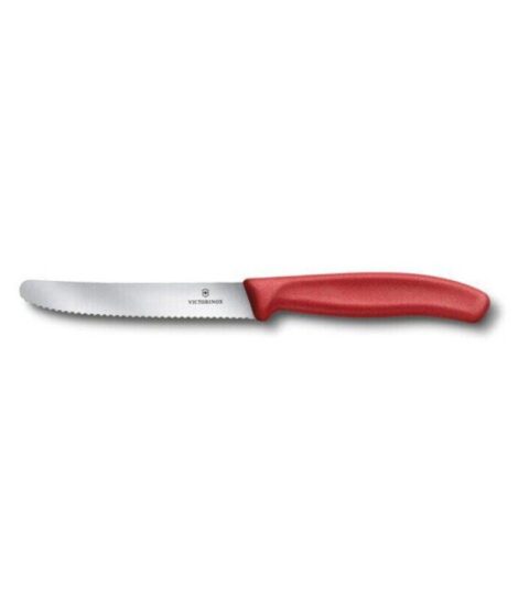 Victorinox  | Victorinox Tomatenmesser M. Wellenschliff 11 Cm Rot