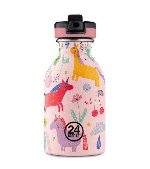 24bottles Back To School | 24Bottles Trinkflasche 0,25 L Magic Friends Mit Sportdeckel