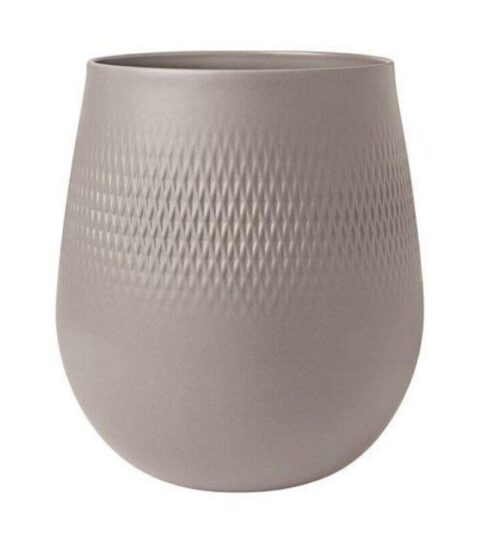 Villeroy & Boch Vasen | Villeroy & Boch Vase Carre Gros Manufacture Collier Taupe