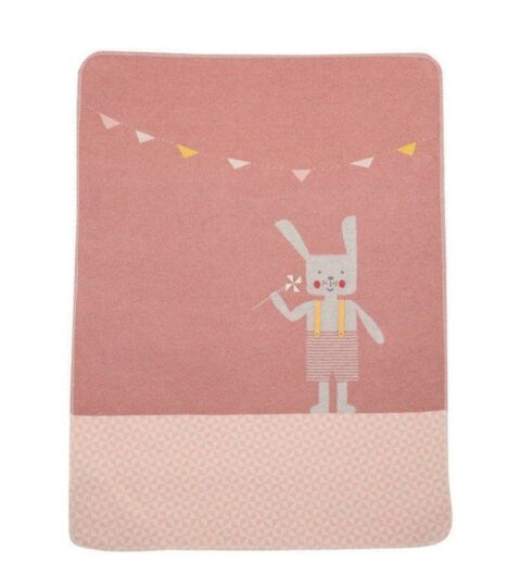 David Fussenegger Kuscheldecken | David Fussenegger 70X90 Cm Babydecke Juwel Hase M. Stick Rouge