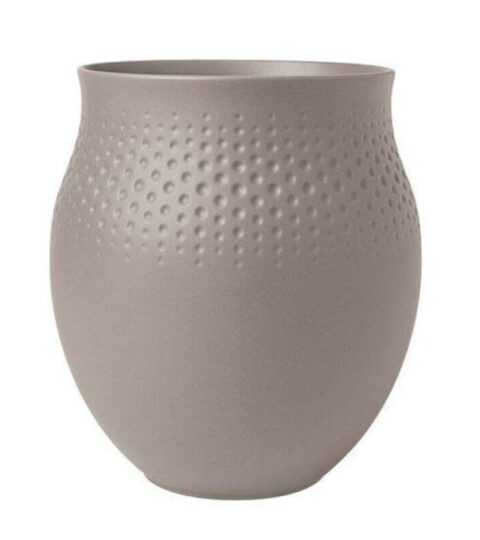 Villeroy & Boch Vasen | Villeroy & Boch Vase Perle Gros Manufacture Collier Taupe