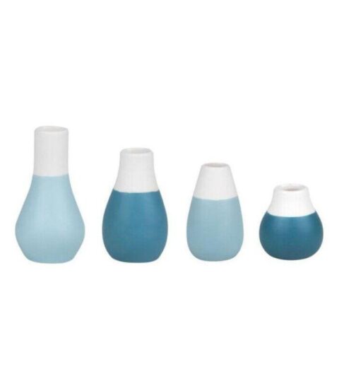 Ru00e4der Vasen | Rader Mini Pastellvasen 4Er Set Blau H.4,5-8Cm