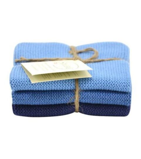 Solwang Kuchentextil | Solwang 3Er-Pack Wischtucher Staubig Blau Kombi